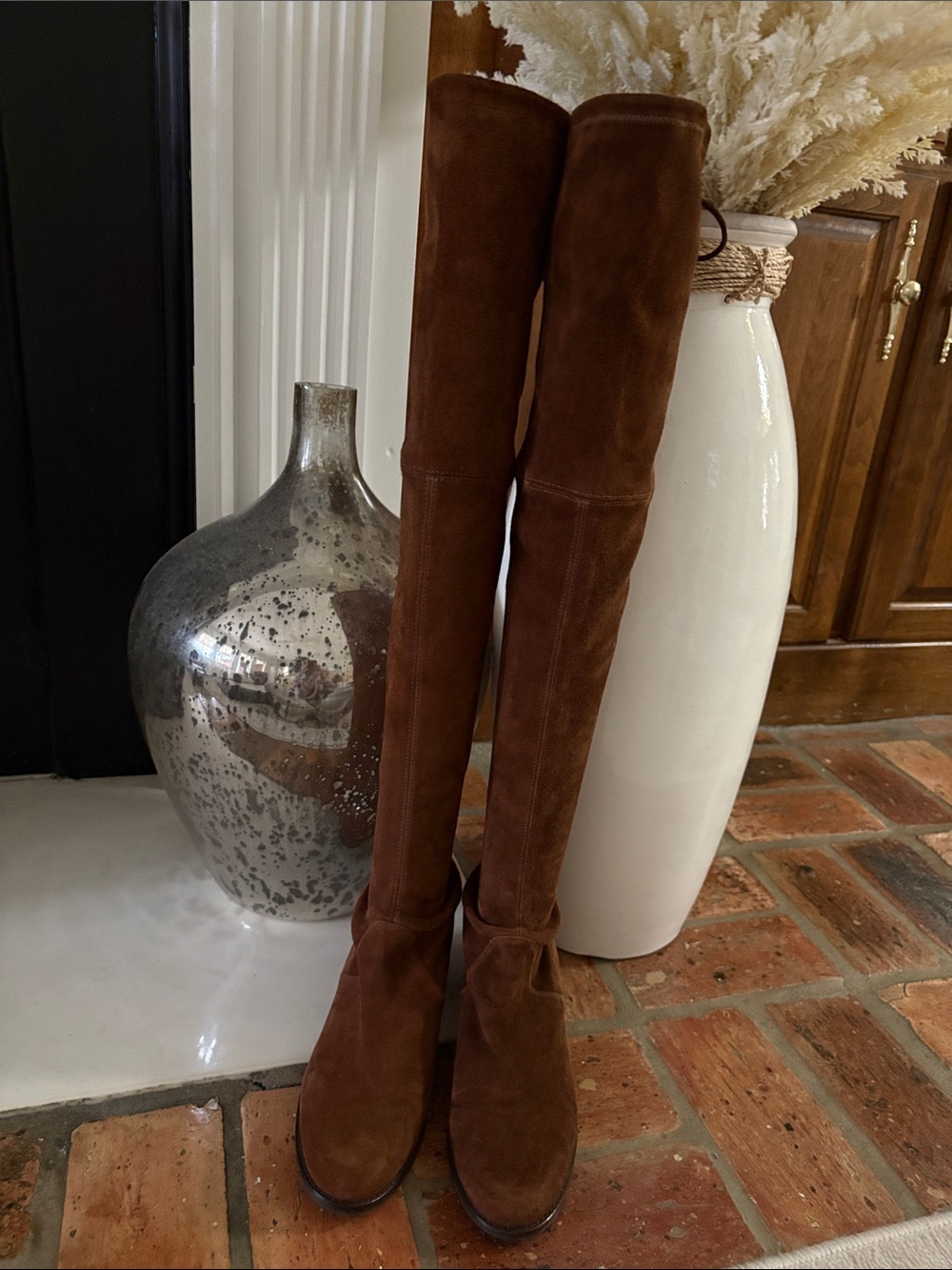 Stuart Weitzman dark brown Lowland Over-the-Knee Boot 8.5